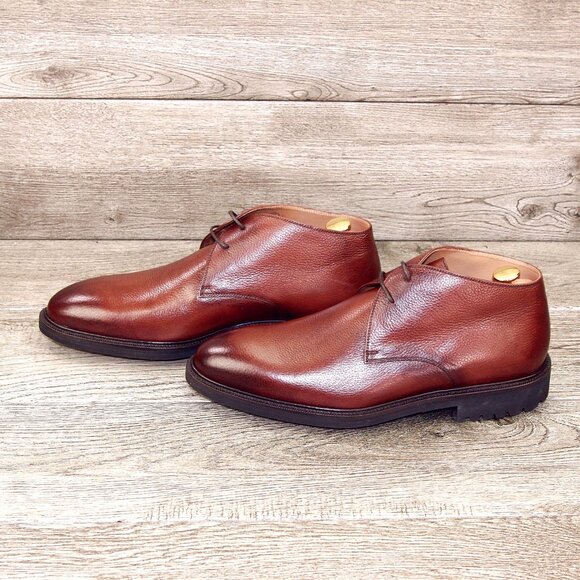 *NIB* $550 Pastori DI BIANCO Didius US 9 M Italian Chukka Whiskey *add $15 Trees main image 6